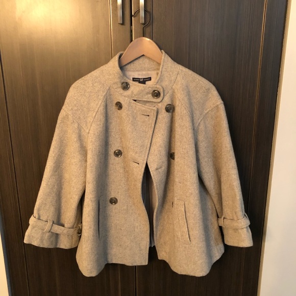 Gap Women’s Grey Medium Wool Coat - Picture 4 of 14